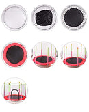 Fitnessshop™ Indoor & Outdoor Kids Trampoline with Safety Enclosure Net & Spring Pad - 55 inch Straight Leg Trampoline