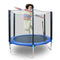 Fitnessshop™ 6 Foot Trampoline/72 Inch Trampoline with Enclosure Net I for Kids & Adults I Indoor & Outdoor Trampoline I Fitness & Exercise Trampoline I with Safety Net