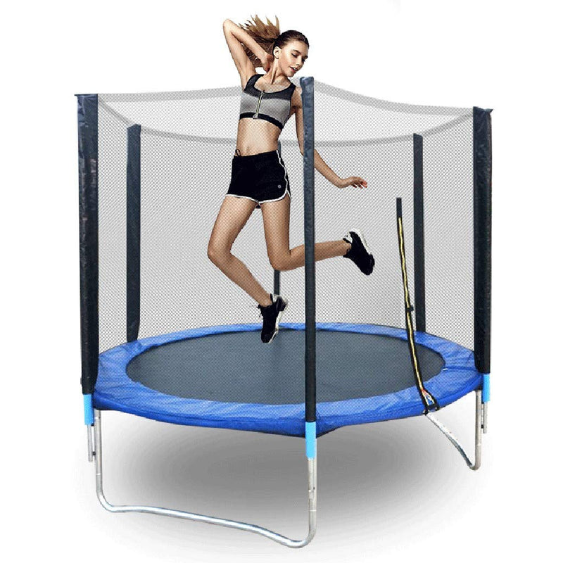 Fitnessshop™ 6 Foot Trampoline/72 Inch Trampoline with Enclosure Net I for Kids & Adults I Indoor & Outdoor Trampoline I Fitness & Exercise Trampoline I with Safety Net